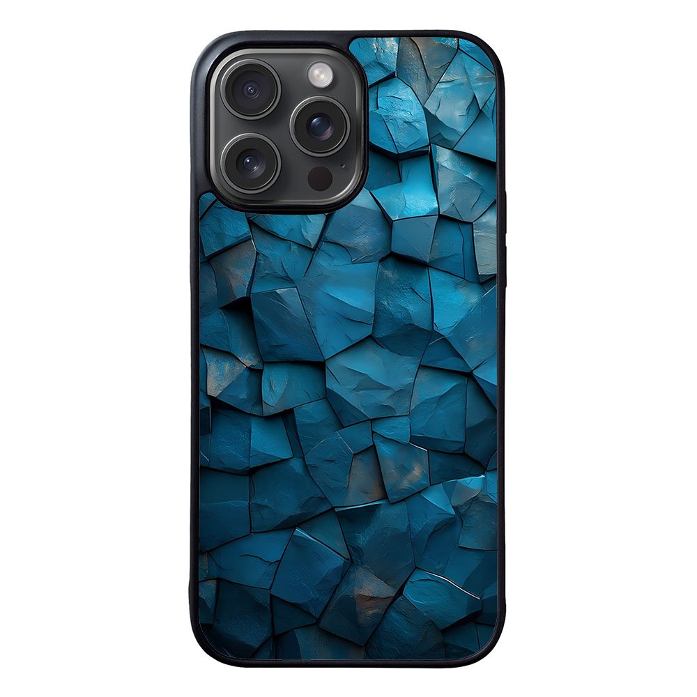 BLUE TEXTURE WALL DL00436 iPhone 16 Pro Case Cover
