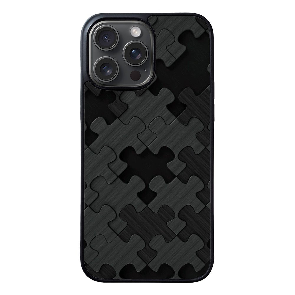 BLACK WOOD PUZZLE DL00481 iPhone 16 Pro Case Cover