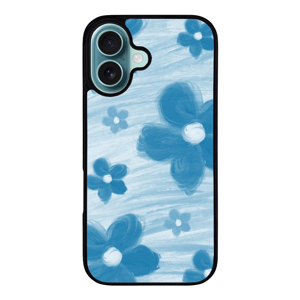 Flowers Blue MT0013_8 iPhone 16 Plus Case Cover