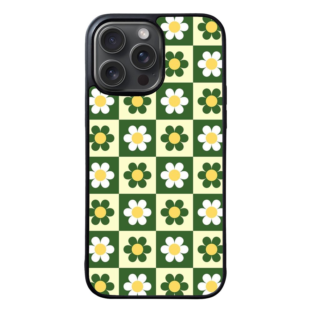 CHECKERBOARD FLOWER NA00601 iPhone 16 Pro Max Case Cover