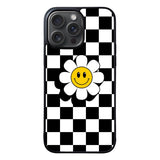 CHECKERBOARD FLOWER NA00603 iPhone 16 Pro Case Cover