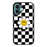 CHECKERBOARD FLOWER NA00603 iPhone 16 Plus Case Cover