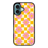 CHECKERBOARD FLOWER NA00607 iPhone 16 Plus Case Cover