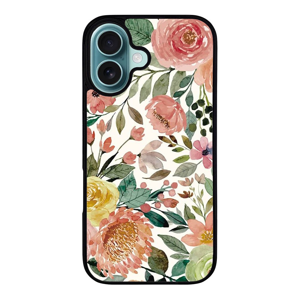 FLORAL FLOWER NA00641 iPhone 16 Case Cover