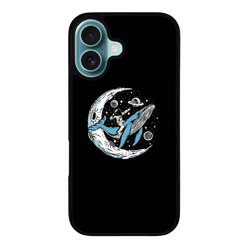 Astronout riding a whale RH0077 iPhone 16 Case Cover
